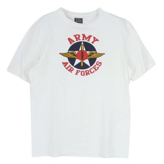 ザリアルマッコイズ(THE REAL McCOY'S)のThe REAL McCOY'S ザリアルマッコイズ Ｔシャツ USAF プリント Tシャツ ホワイト系 L 40【中古】(シャツ)