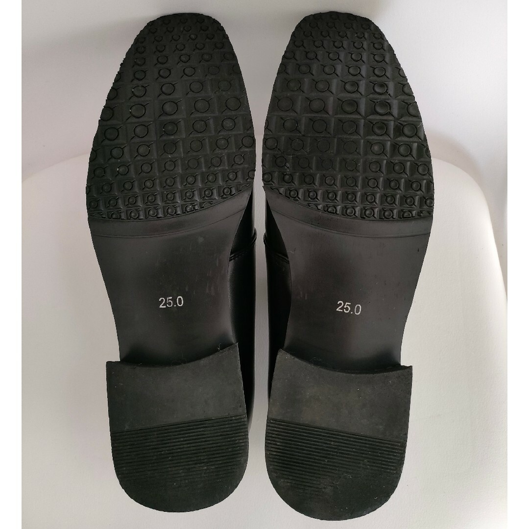 【美品】PIEDELLA  シークレットシューズ　 ブラック 黒　25cm メンズの靴/シューズ(ドレス/ビジネス)の商品写真