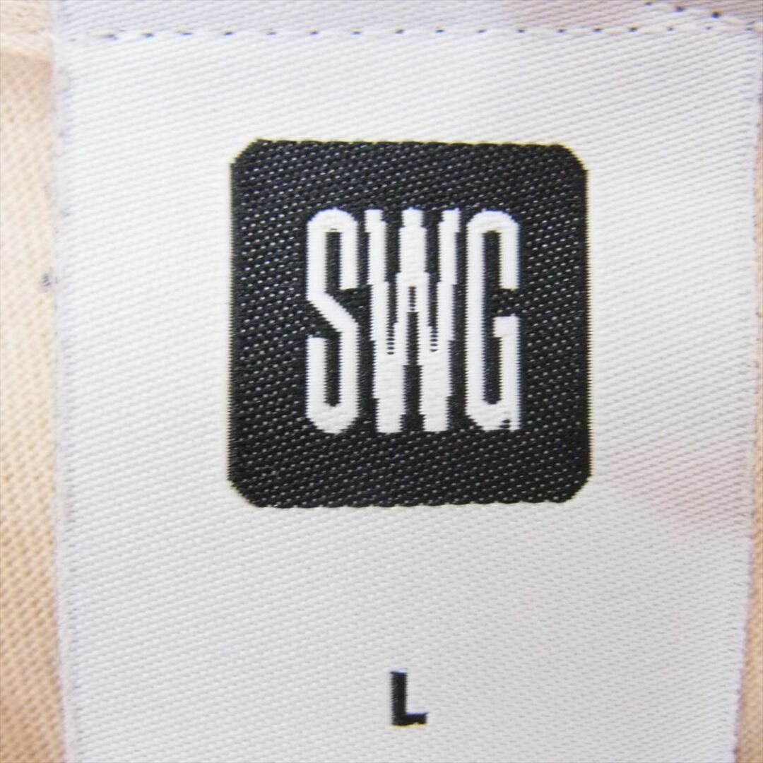 SWAGGER(スワッガー)のSWAGGER スワッガー Ｔシャツ SWGT-3041 パイソン SWG ロゴ 半袖 Tシャツ TEE ベージュ系 L【中古】 メンズのトップス(シャツ)の商品写真