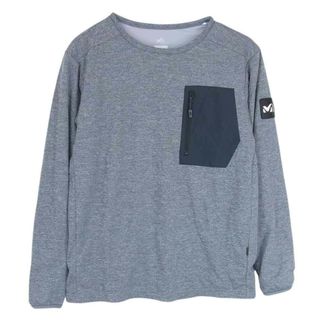 ミレー MILLET カットソー MIV01902 HEATHER NAVY ALPHA LIGHT SWEAT II CREW アルファ ライト スウェット II クルー スウェット グレー系 L【中古】(シャツ)