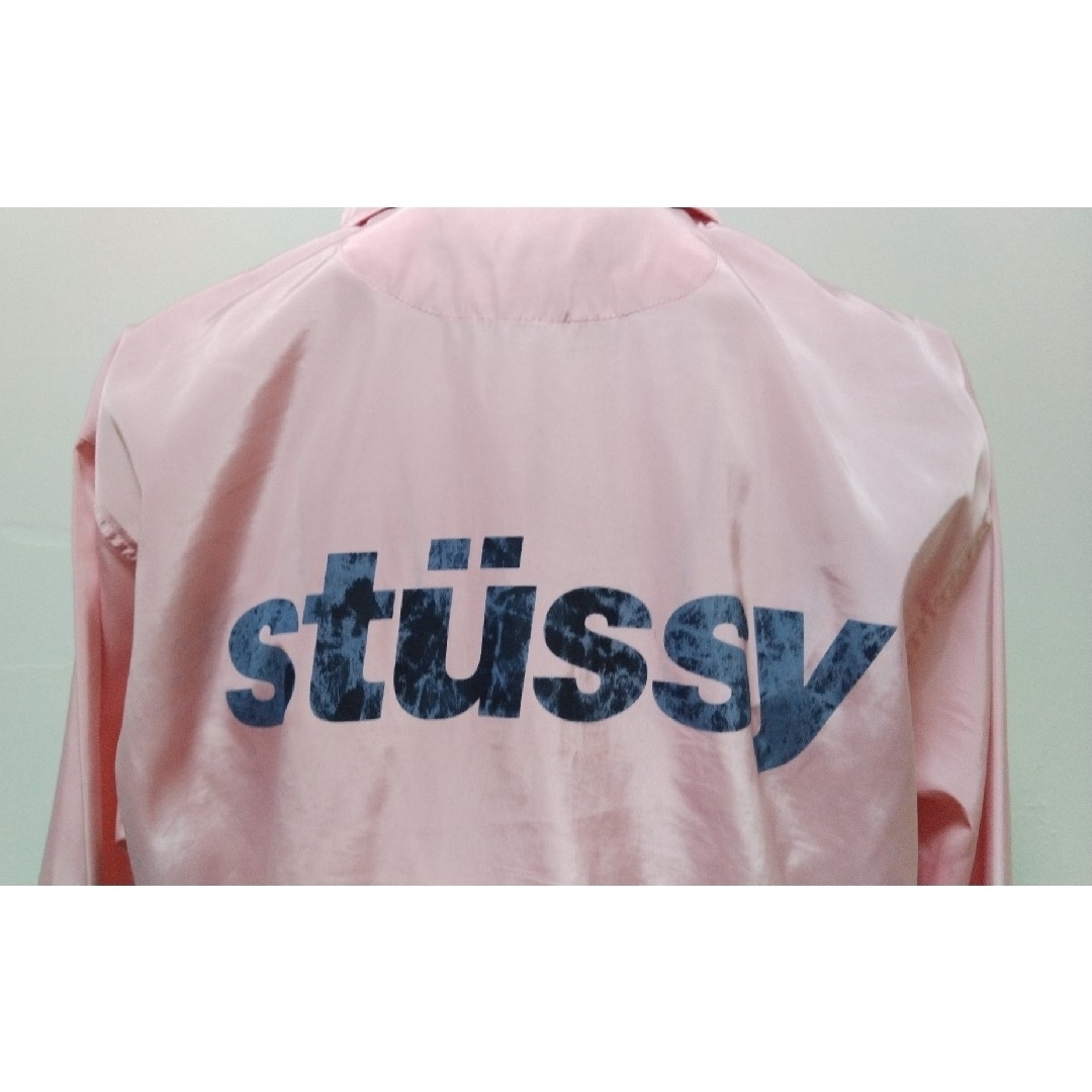 STUSSY - 【入手困難】STUSSYコーチジャケット ベビーピンク 訳 STUSSY - 【入手困難】STUSSYコーチジャケット ベビーピンク 訳