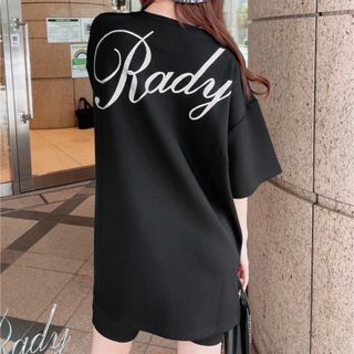 定価以下！新品☆グリッターバッグロゴTシャツ☆Mサイズ☆Rady