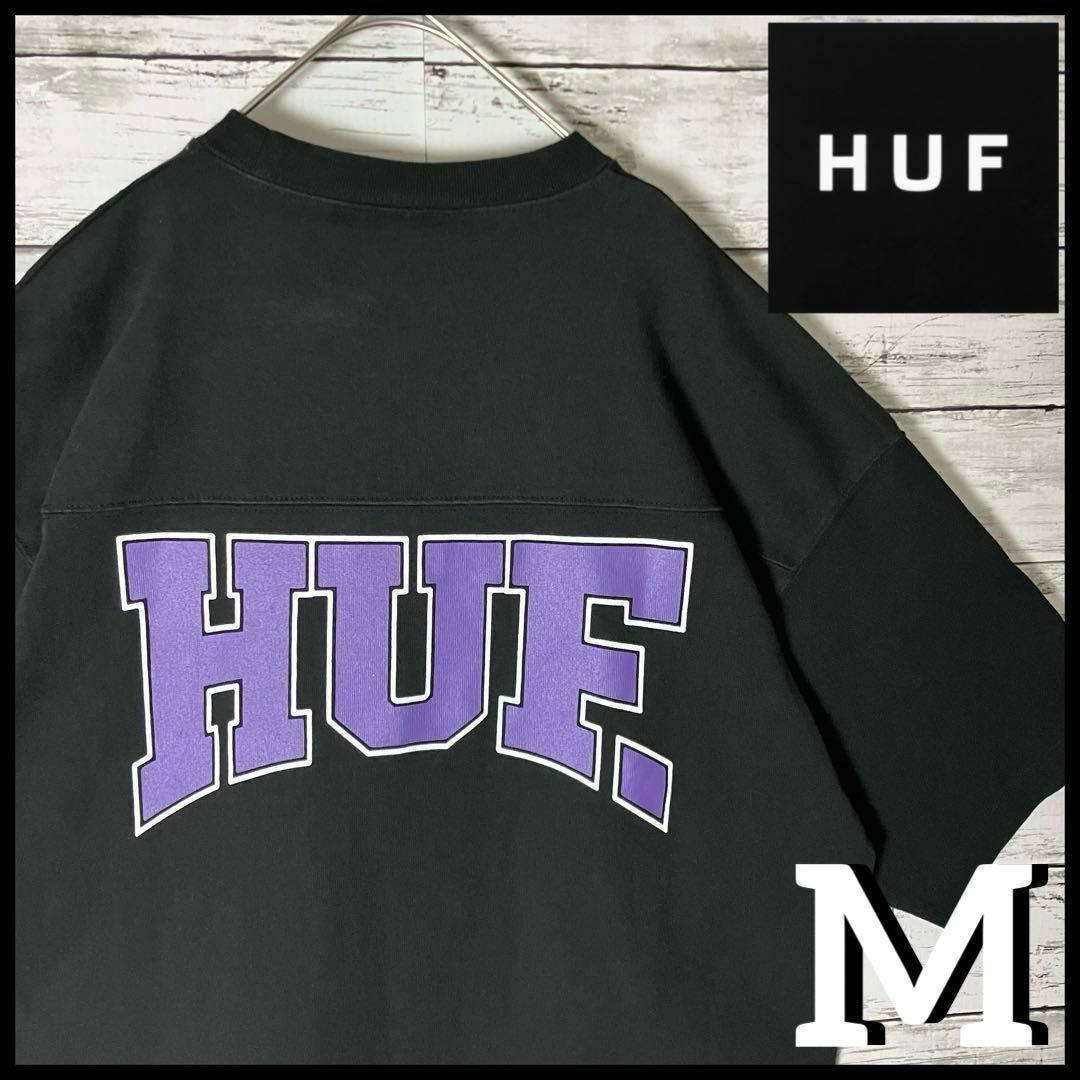 HUF(ハフ)の【限定モデル】ハフ ビッグロゴプリント フットボール Tシャツ ビッグシルエット メンズのトップス(Tシャツ/カットソー(半袖/袖なし))の商品写真