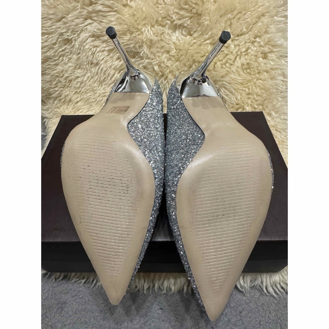 シルバーグリッター ヒール ⭐︎グラマラス レディースの靴/シューズ(ハイヒール/パンプス)の商品写真