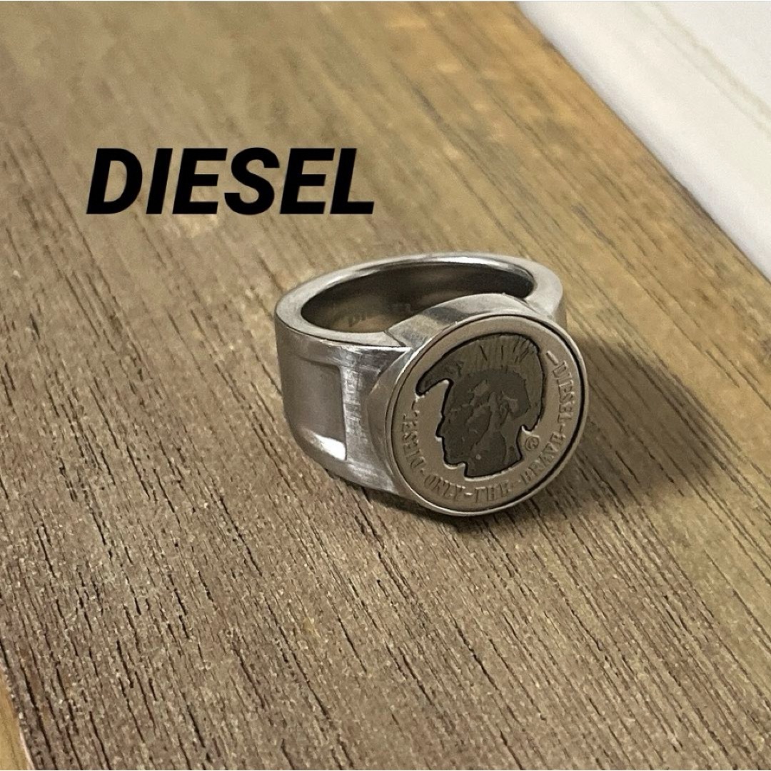 DIESEL(ディーゼル)のDIESELディーゼル/ヴレイブマン フラッドヘッド リング約16号位 メンズのアクセサリー(リング(指輪))の商品写真