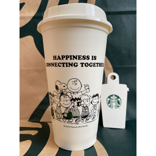 スターバックスコーヒー(Starbucks Coffee)のスターバックス　リユーザブルカップ PEANUTS オフホワイト 473ml(タンブラー)