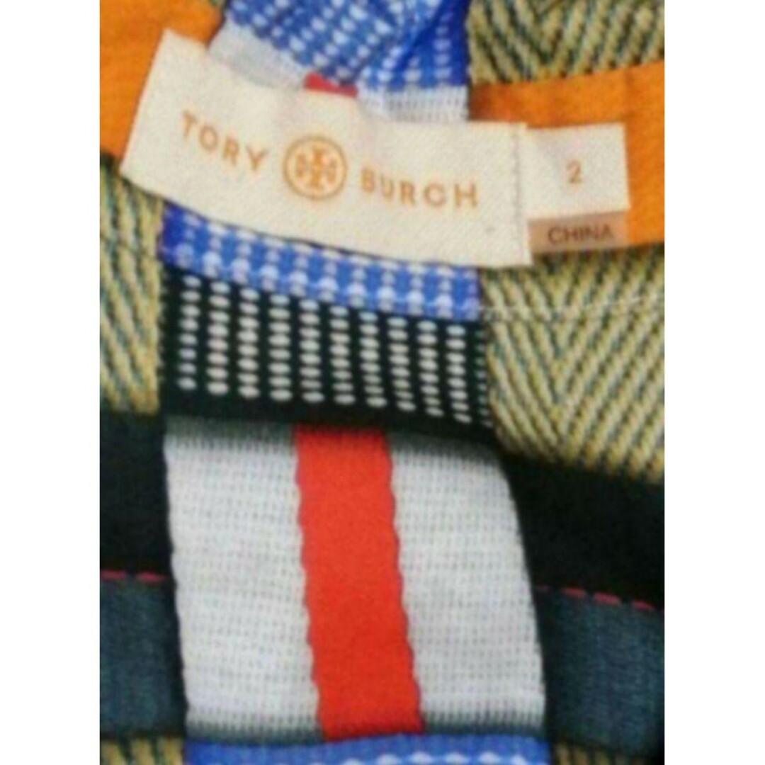 Tory Burch(トリーバーチ)の極美品❤トリーバーチ❤ワンピース❤総柄❤グリーン❤TORY BURCH❤チェック レディースのワンピース(ひざ丈ワンピース)の商品写真