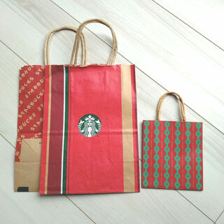 スターバックス(Starbucks)のSTARBUCKS　紙袋　3枚セット(ショップ袋)