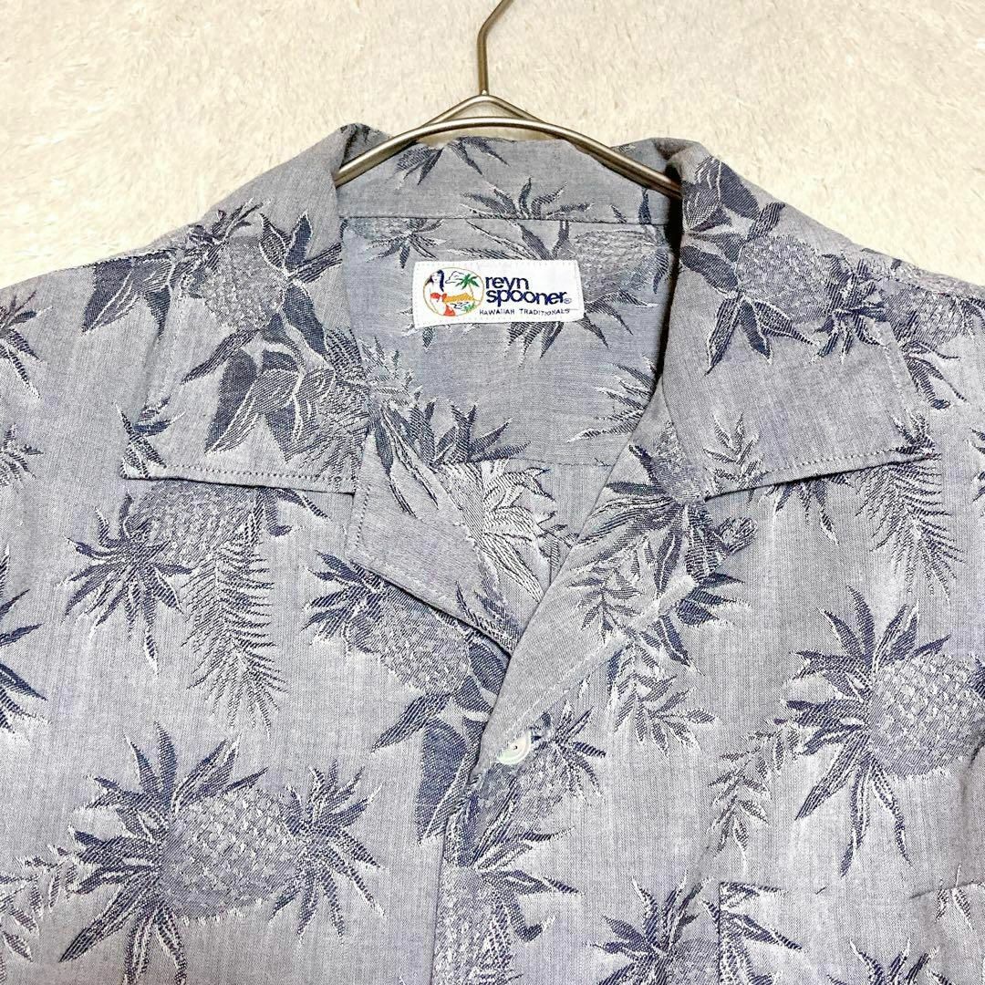Reyn Spooner(レインスプーナー)のレインスプーナー パイナップル柄 コットン100％ メンズ 半袖シャツ Mサイズ メンズのトップス(シャツ)の商品写真