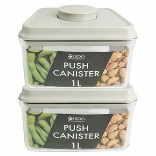 ISDG キャニスター 保存容器 密閉食品保存容器 プラスチック ポップコンテナ(容器)