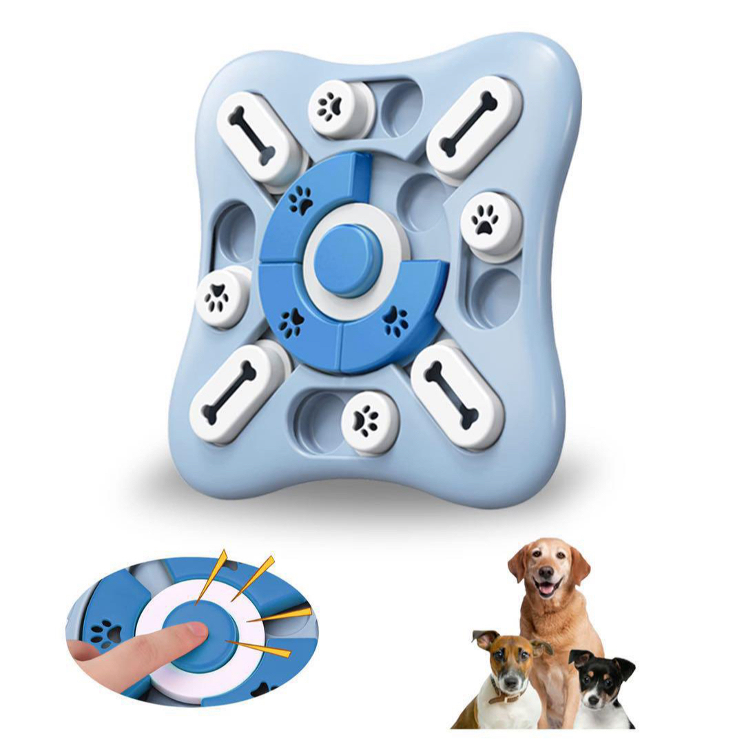匿名❣️犬 知育玩具 犬おもちゃ 早食い防止 食器 水色 ノーズワークマット その他のペット用品(犬)の商品写真