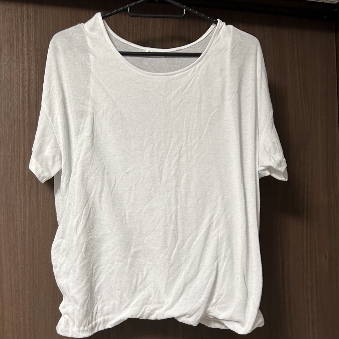 PLST(プラステ)の白　半袖　ホワイト　トップス レディースのトップス(Tシャツ(半袖/袖なし))の商品写真