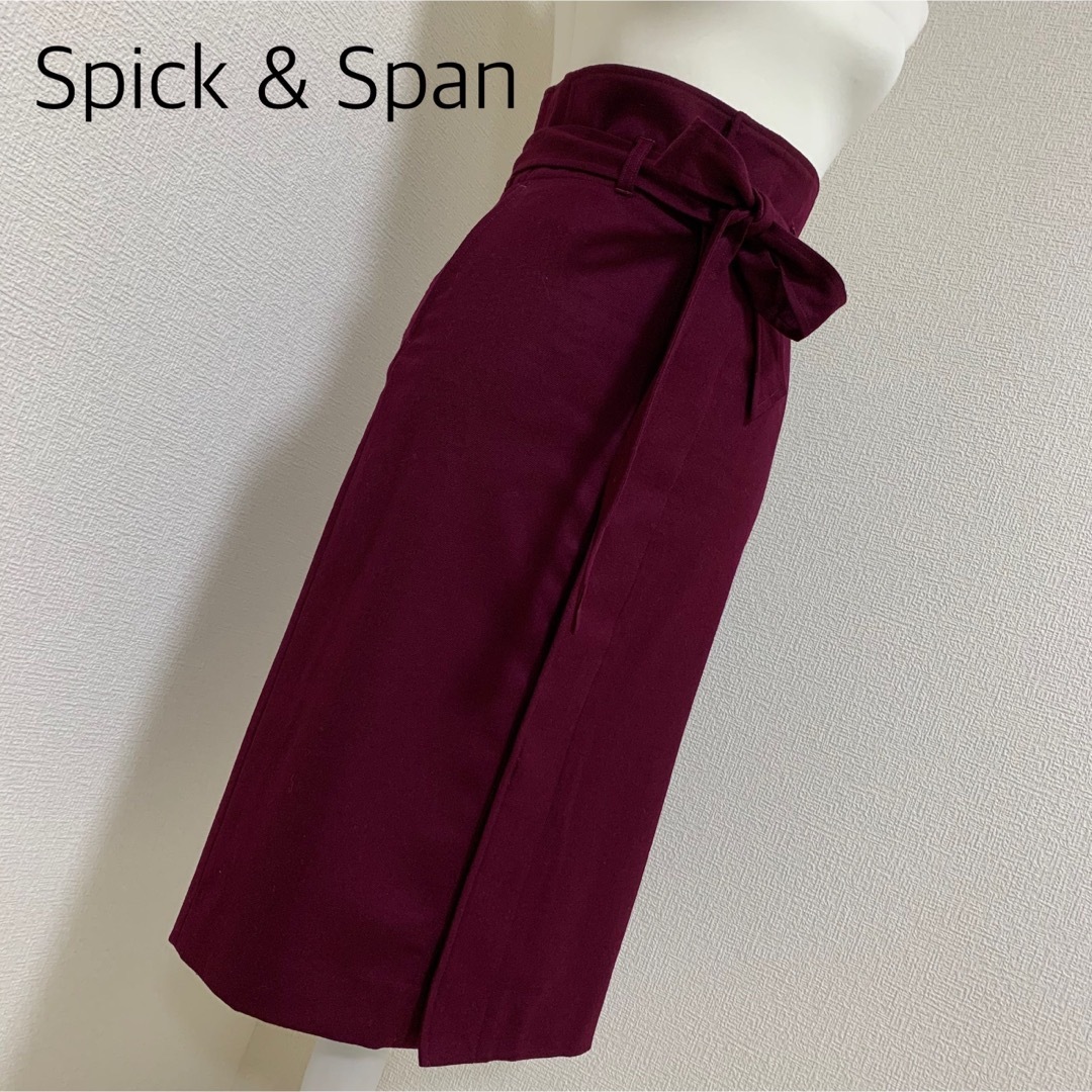 Spick & Span(スピックアンドスパン)の【中古美品】Spick and Spanフロントボタンタイトスカート　サイズ36 レディースのスカート(ひざ丈スカート)の商品写真