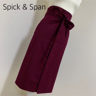 Spick & Span - 【中古美品】Spick and Spanフロントボタンタイトスカート　サイズ36