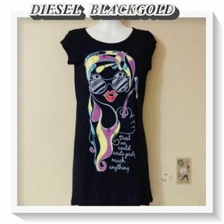 ディーゼルブラックゴールド(DIESEL BLACK GOLD)のディーゼルブラックゴールド♡ファンキーガールプリントTシャツ(Tシャツ(半袖/袖なし))