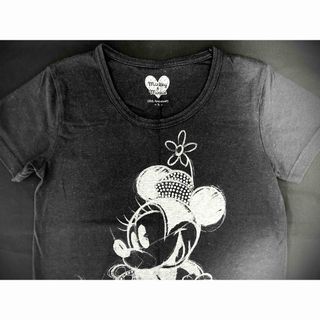 ディズニー(Disney)の【古着・中古】Tシャツ　半袖　ディズニー　ネイビー　ミニーちゃん　Sサイズ　1点(Tシャツ(半袖/袖なし))