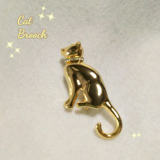 ブローチ ピン　猫 ネコ ねこ キャット CAT　ピンブローチ アクセサリー(ブローチ/コサージュ)