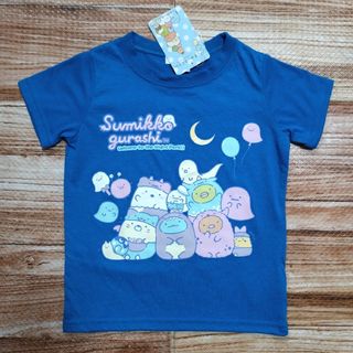 すみっコぐらし - 新品 未使用 すみっコぐらし 大集合 半袖 Tシャツ 女の子 青色 100