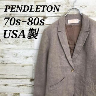 ペンドルトン(PENDLETON)の【k7020】USA製70s80sペンドルトンウールテーラードジャケットアウター(テーラードジャケット)