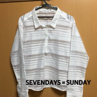 SEVENDAYS=SUNDAY - 【美品】SEVENDAYS＝SUNDAY  レディースシャツ  Lサイズ