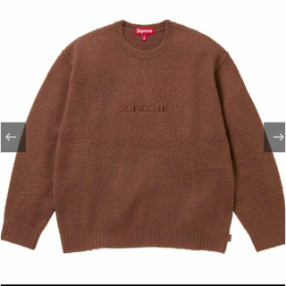 シュプリーム(Supreme)の【M】SupremePilled Sweater  ピルドセーター　ブラウン(ニット/セーター)