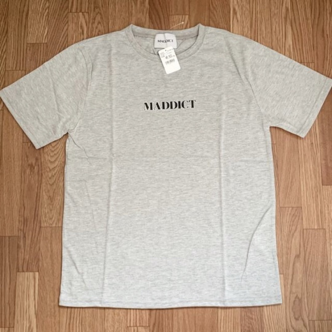 マディクト ローズプリントTシャツ グレー S メンズのトップス(Tシャツ/カットソー(半袖/袖なし))の商品写真