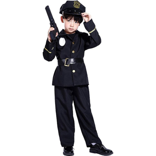 Emfay ハロウィン コスチューム コスプレ 警察制服 コスチューム 帽子付き