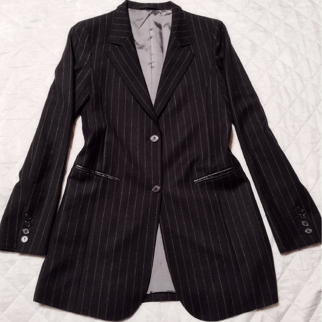 【高級イタリア生地ロロ・ピアーナ】K.T KIYOKO TAKASE スーツ 黒 レディースのフォーマル/ドレス(スーツ)の商品写真