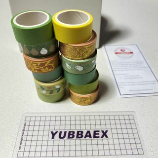 新品未使用 YUBBAEX 12巻 無地 マスキングテープ セット(ラッピング/包装)