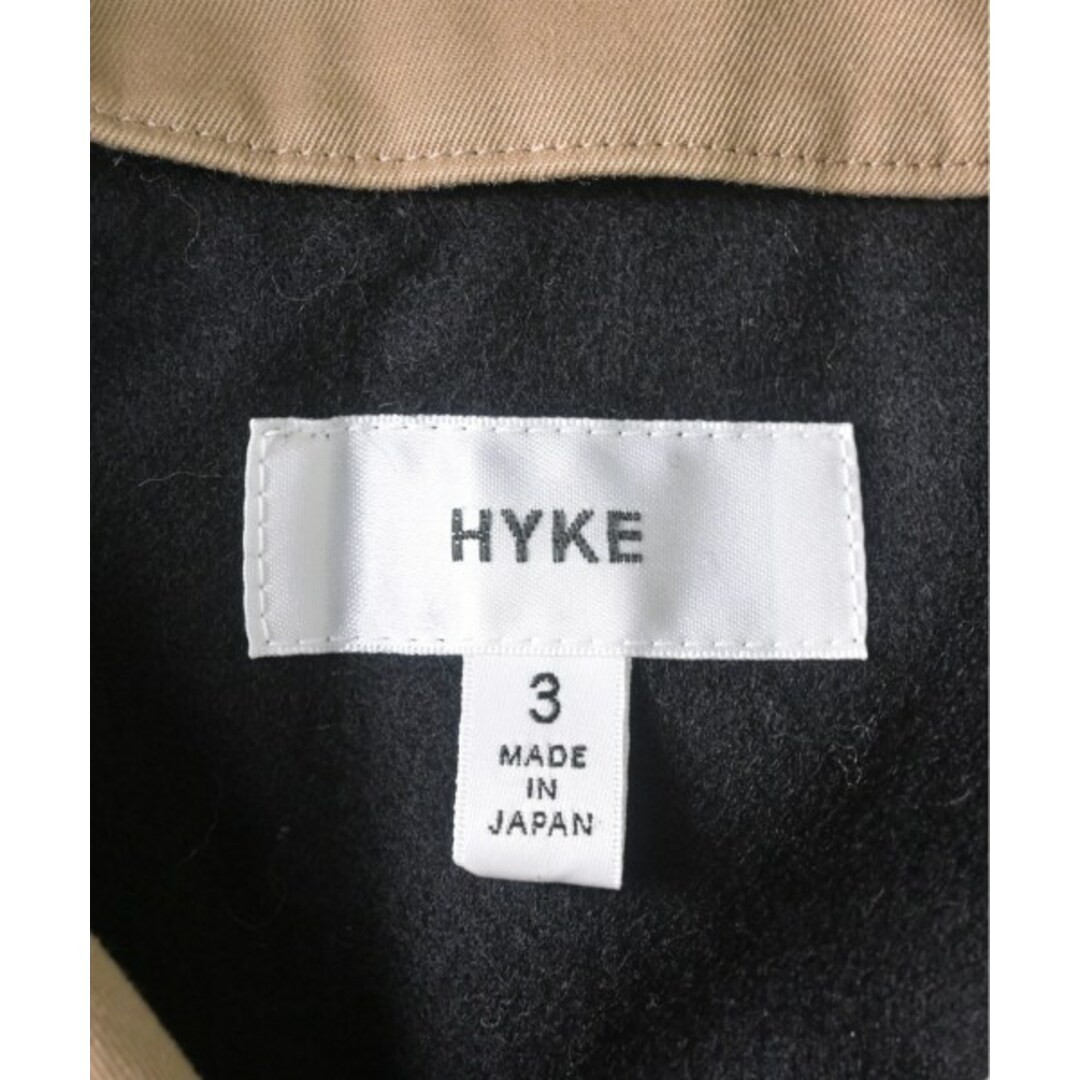 HYKE(ハイク)のHYKE ハイク トレンチコート 3(L位) カーキ 【古着】【中古】 レディースのジャケット/アウター(トレンチコート)の商品写真