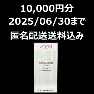 イオン北海道　株主優待　イオン　株主様ご優待券　10000円分(その他)