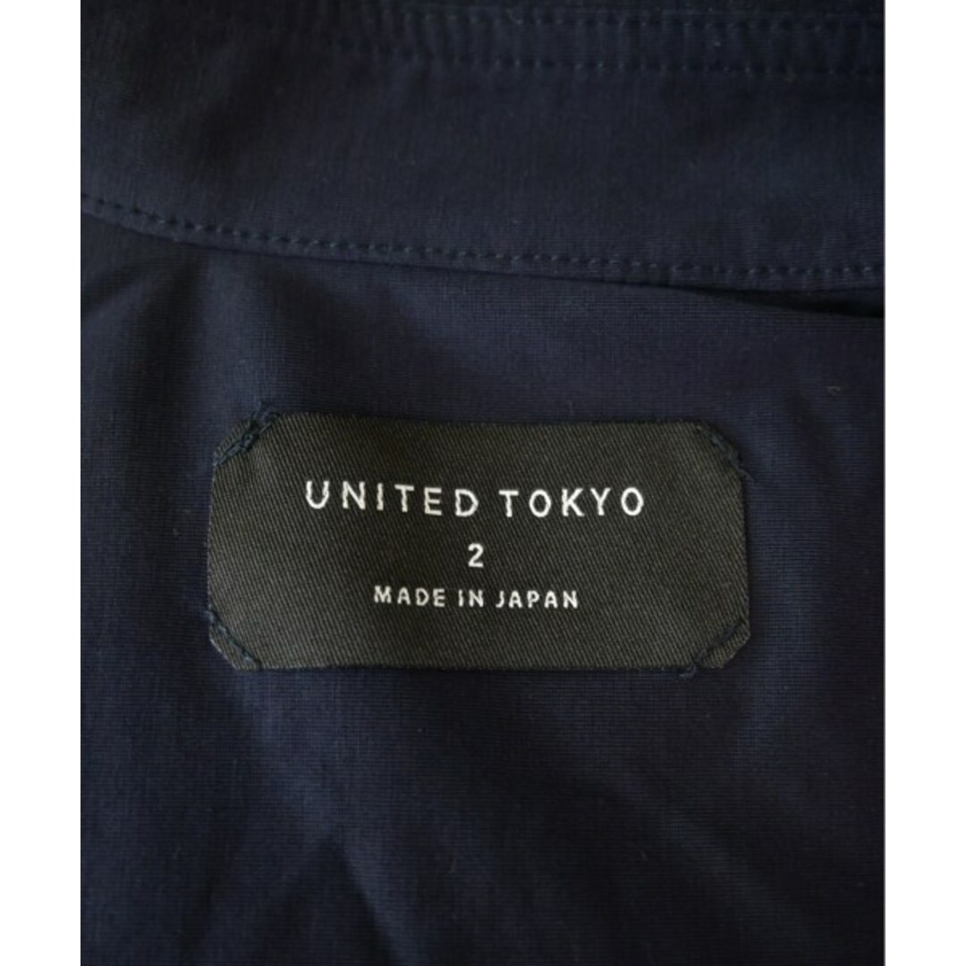 UNITED TOKYO(ユナイテッドトウキョウ)のUNITED TOKYO カジュアルシャツ 2(M位) 紺 【古着】【中古】 レディースのトップス(シャツ/ブラウス(長袖/七分))の商品写真