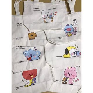 ビーティーイシビル(BT21)の７種コンプ　BT21　トート　KUNDAL　クンダル　エコバッグ　トートバッグ(トートバッグ)