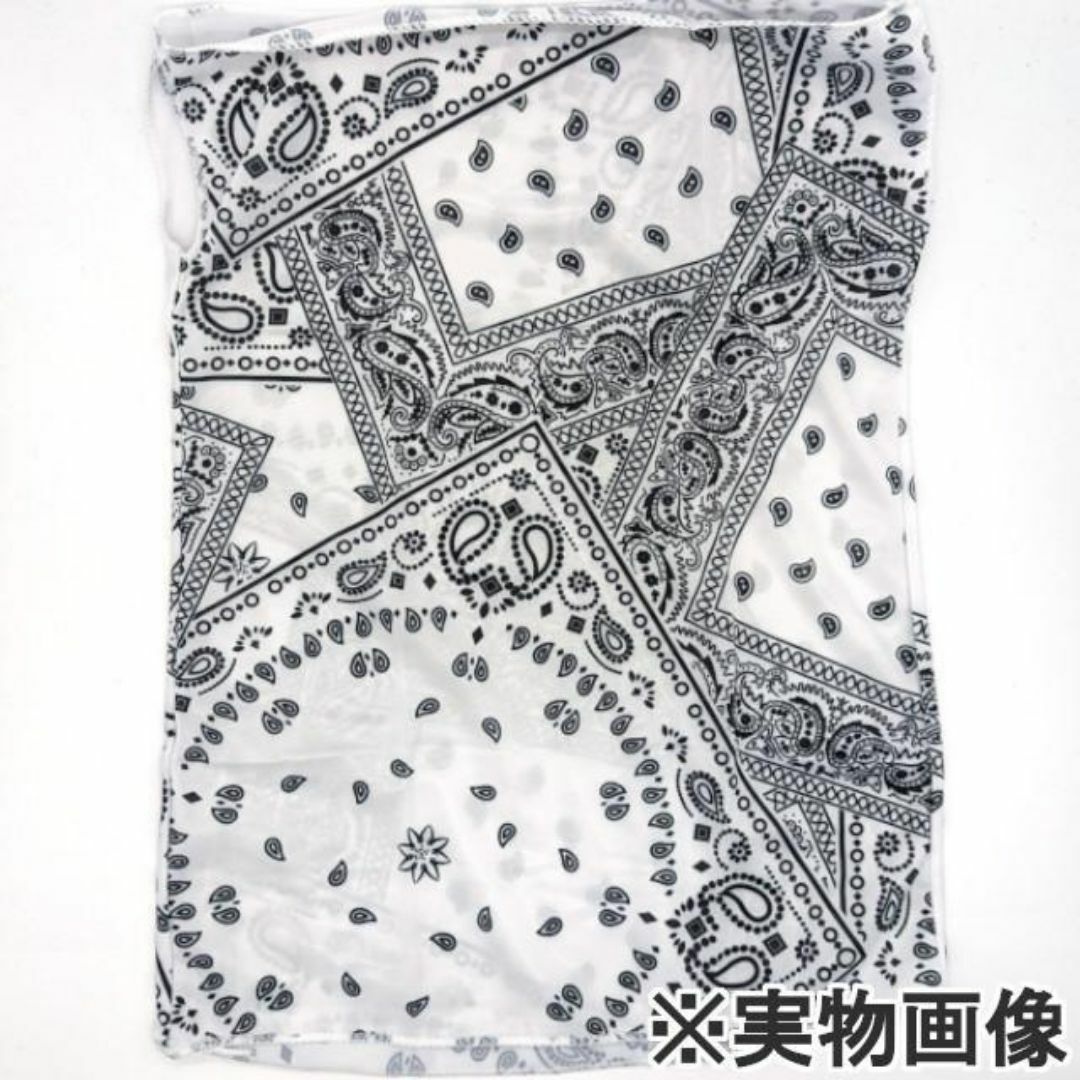 スカーフ フェイスマスク フェイスカバー ペイズリー柄 日焼け防止 2色セット レディースのファッション小物(バンダナ/スカーフ)の商品写真