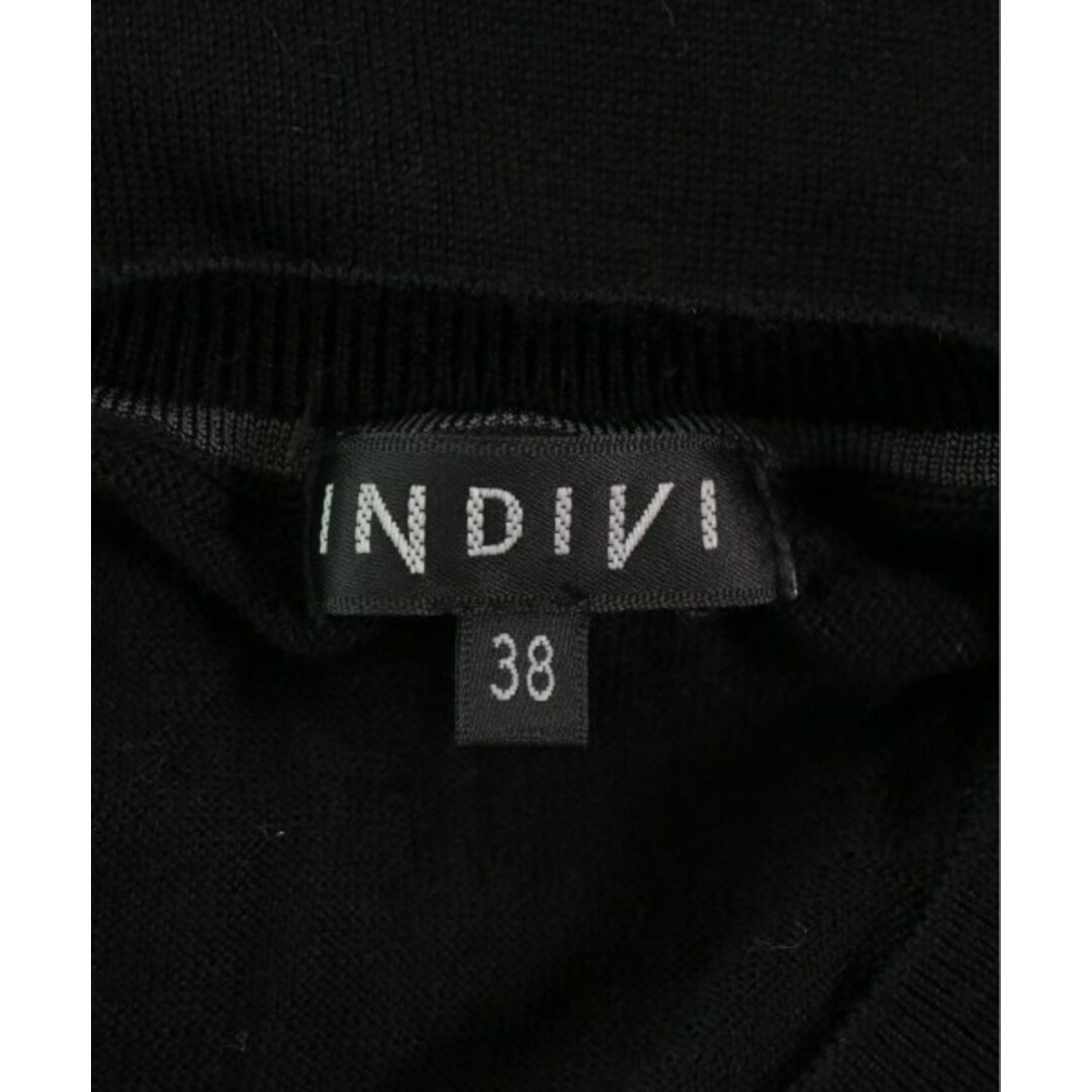 INDIVI(インディヴィ)のINDIVI インディヴィ カーディガン 38(M位) 黒 【古着】【中古】 レディースのトップス(カーディガン)の商品写真