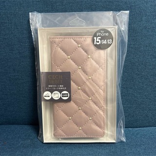 CECIL McBEE - 【新品未開封】iPhone15 手帳型ケース ミラー付き ピンクモカ