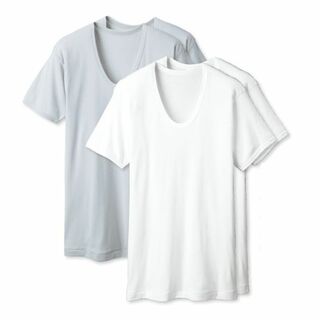 肌触り抜群の高級インナー半袖U首V首3Lサイズ(Tシャツ/カットソー(半袖/袖なし))