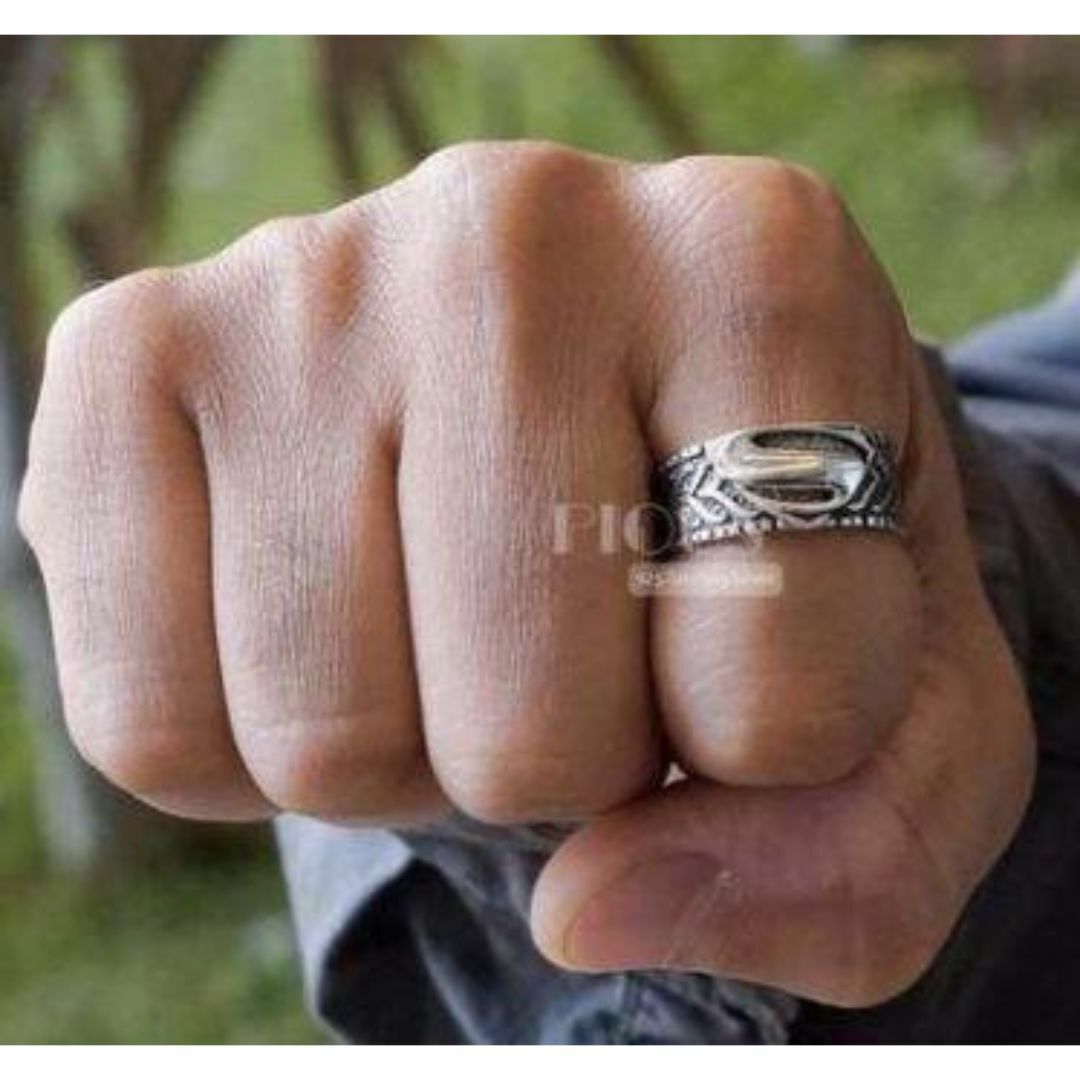 【H091】リング メンズ シルバー アクセサリー S 指輪 20号 メンズのアクセサリー(リング(指輪))の商品写真