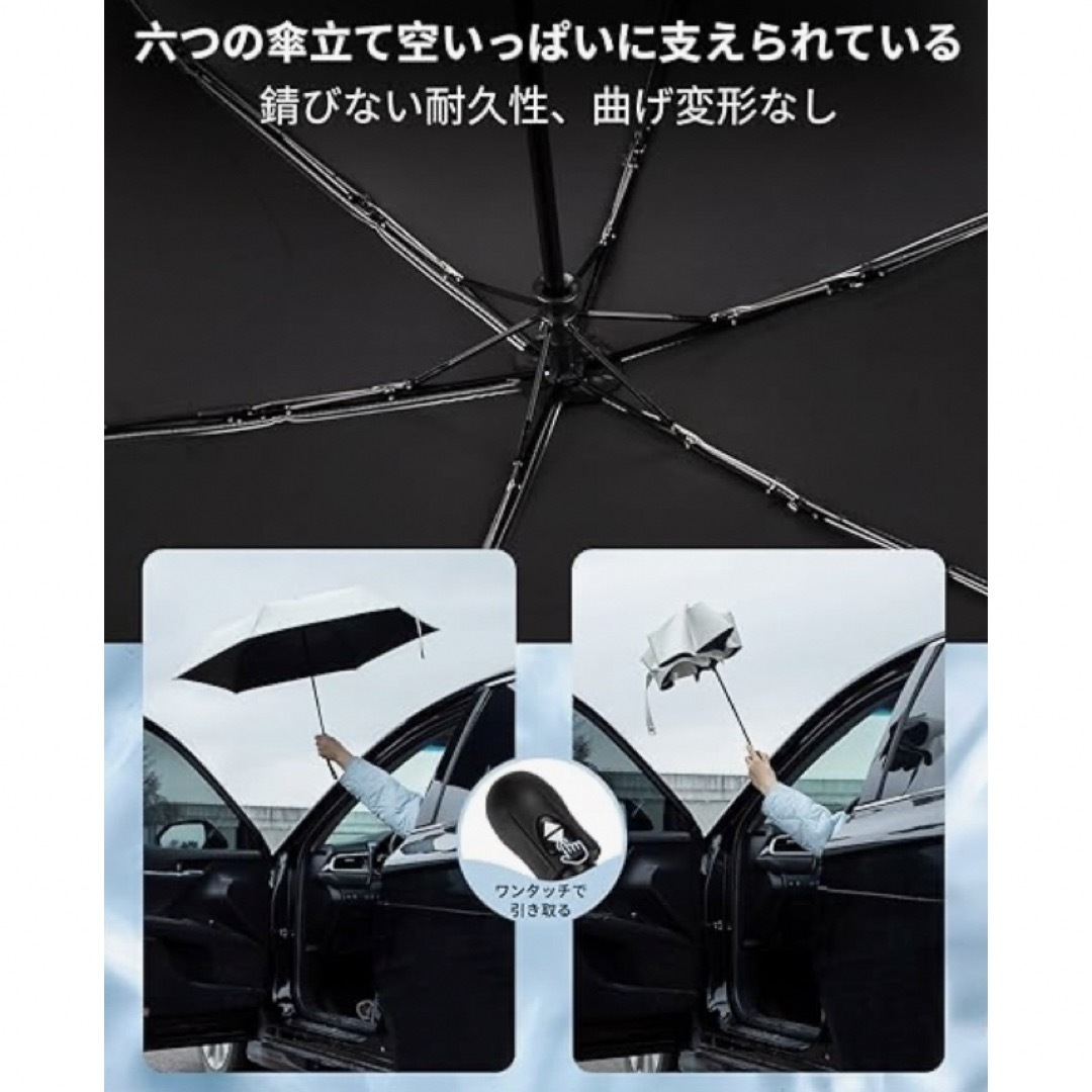 大人気　日傘　雨傘　兼用　遮光　日焼け防止　レディース　メンズ　ホワイト レディースのファッション小物(その他)の商品写真