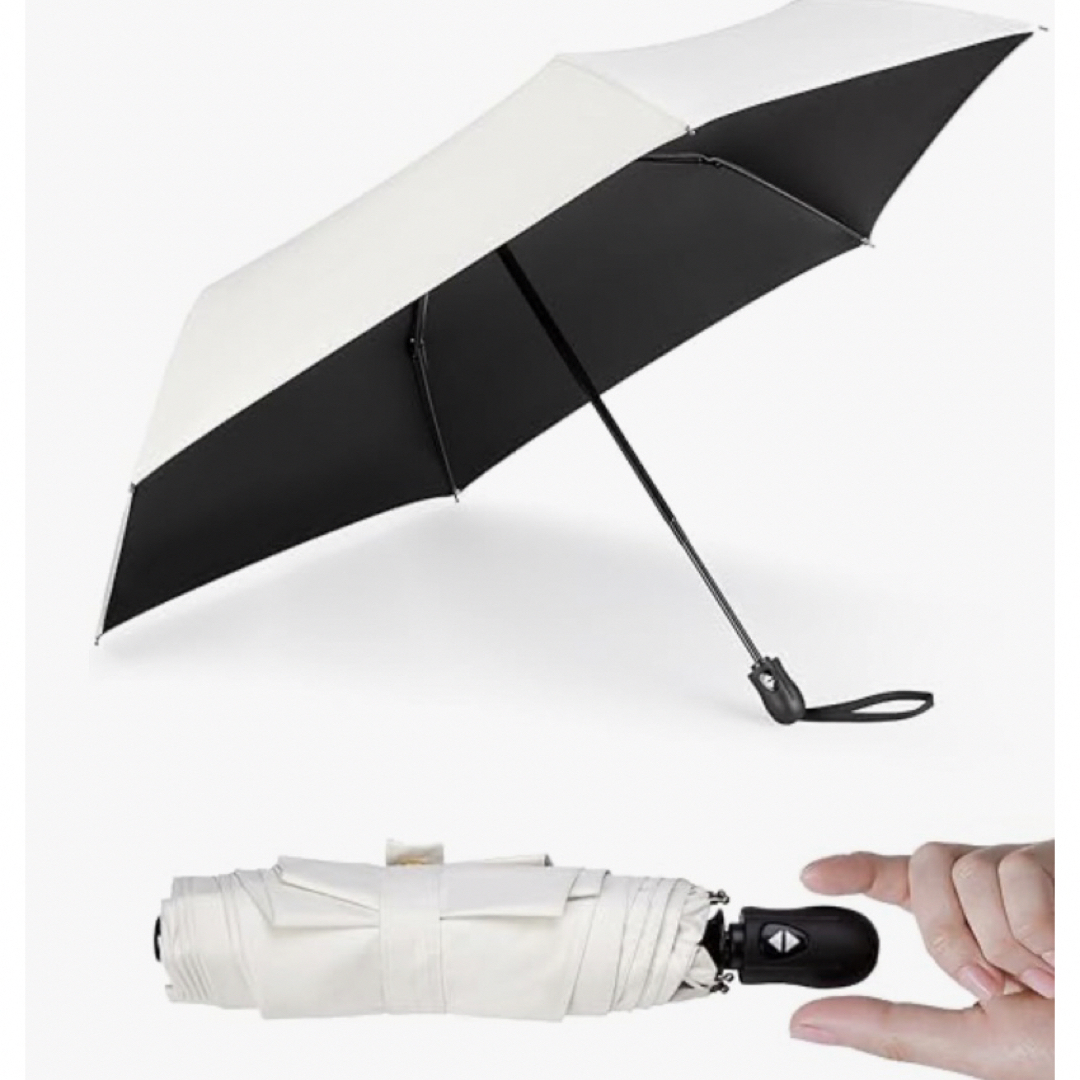 大人気　日傘　雨傘　兼用　遮光　日焼け防止　レディース　メンズ　ホワイト レディースのファッション小物(その他)の商品写真