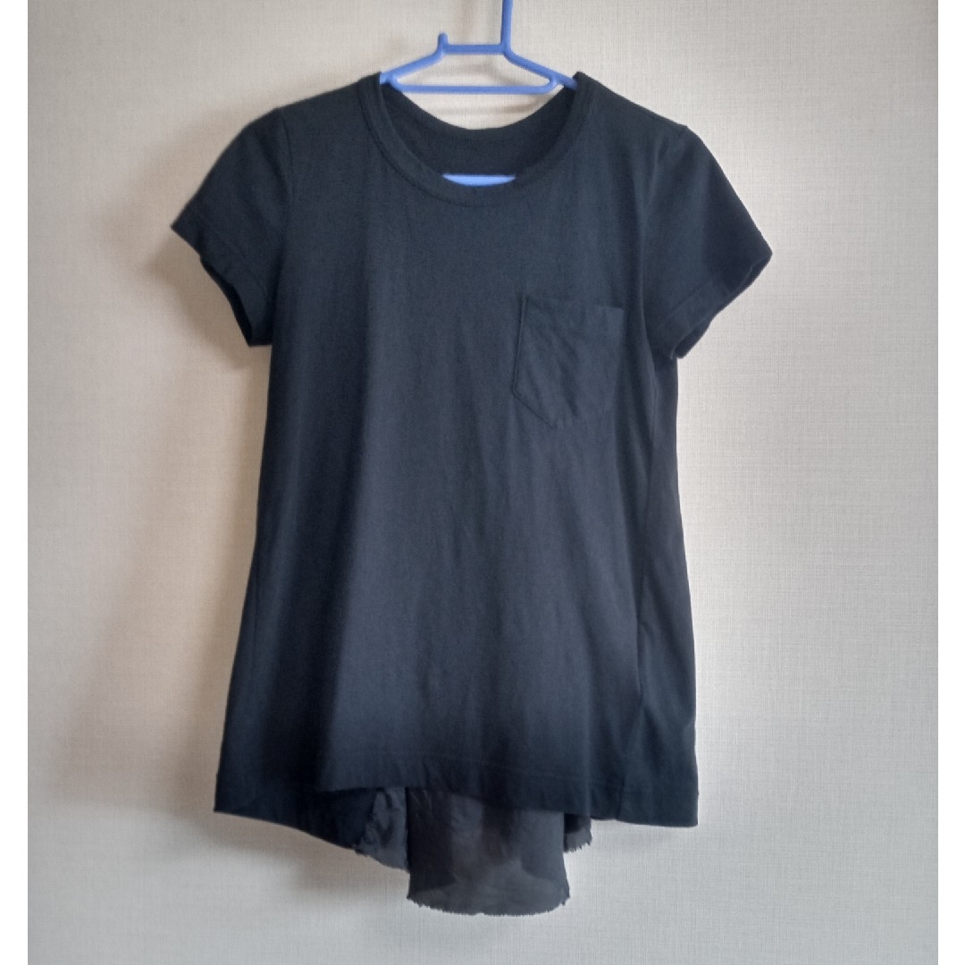 sacai(サカイ)のsacai　サカイ　バック切替カットソー　ポケットTシャツ レディースのトップス(カットソー(半袖/袖なし))の商品写真