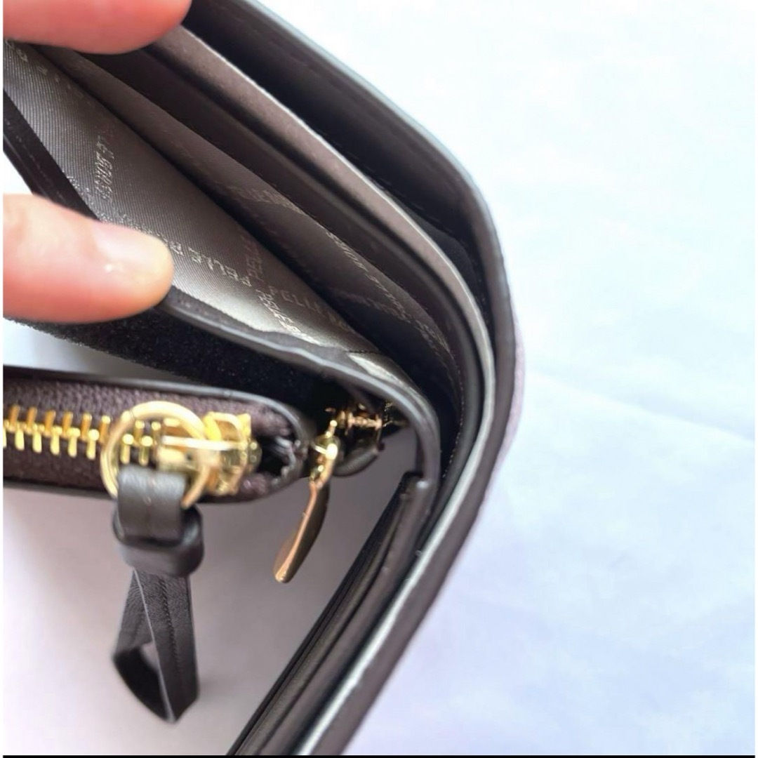 PELLE BORSA(ペレボルサ)のPELLE BORSA ペレボルサ プレイフル 抗菌二つ折り財布 ミニウォレット レディースのファッション小物(財布)の商品写真