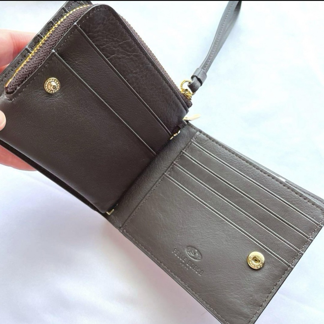 PELLE BORSA(ペレボルサ)のPELLE BORSA ペレボルサ プレイフル 抗菌二つ折り財布 ミニウォレット レディースのファッション小物(財布)の商品写真