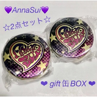 アナスイ(ANNA SUI)のアナスイ ❤︎ハートロゴ ギフト缶BOX❤︎2点セット❤︎ギフトBOX❤︎(小物入れ)
