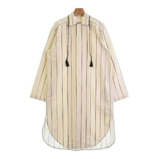 Jil Sander - JIL SANDER ジルサンダー コート 38(S位) ベージュ(ストライプ) 【古着】【中古】