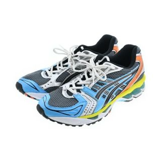 アシックス(asics)のasics アシックス スニーカー 27cm グレーx水色 【古着】【中古】(スニーカー)