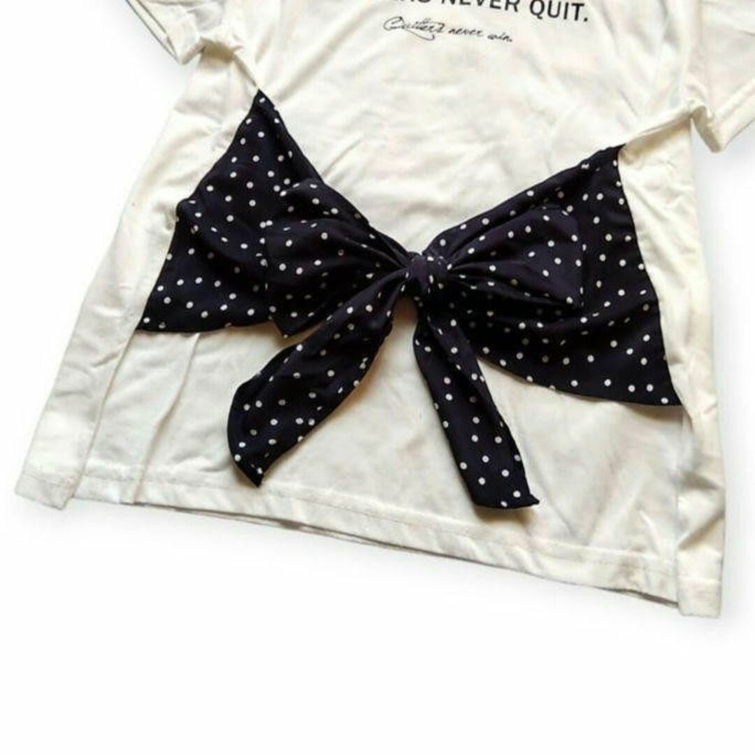 Khalita  2way リボン 半袖 Tシャツ レディースのトップス(Tシャツ(半袖/袖なし))の商品写真