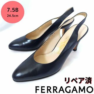 サルヴァトーレフェラガモ(Salvatore Ferragamo)の美品❤サルヴァトーレ・フェラガモ【Ferragamo】バックストラップ パンプス(ハイヒール/パンプス)