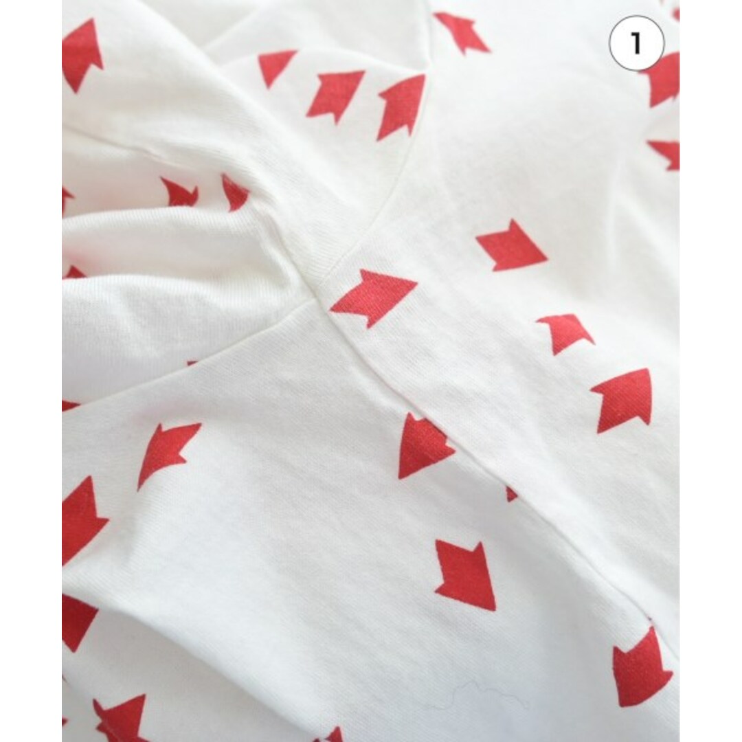 DIOR HOMME(ディオールオム)のDior Homme ディオールオム Tシャツ・カットソー XS 白x赤(総柄) 【古着】【中古】 メンズのトップス(Tシャツ/カットソー(半袖/袖なし))の商品写真