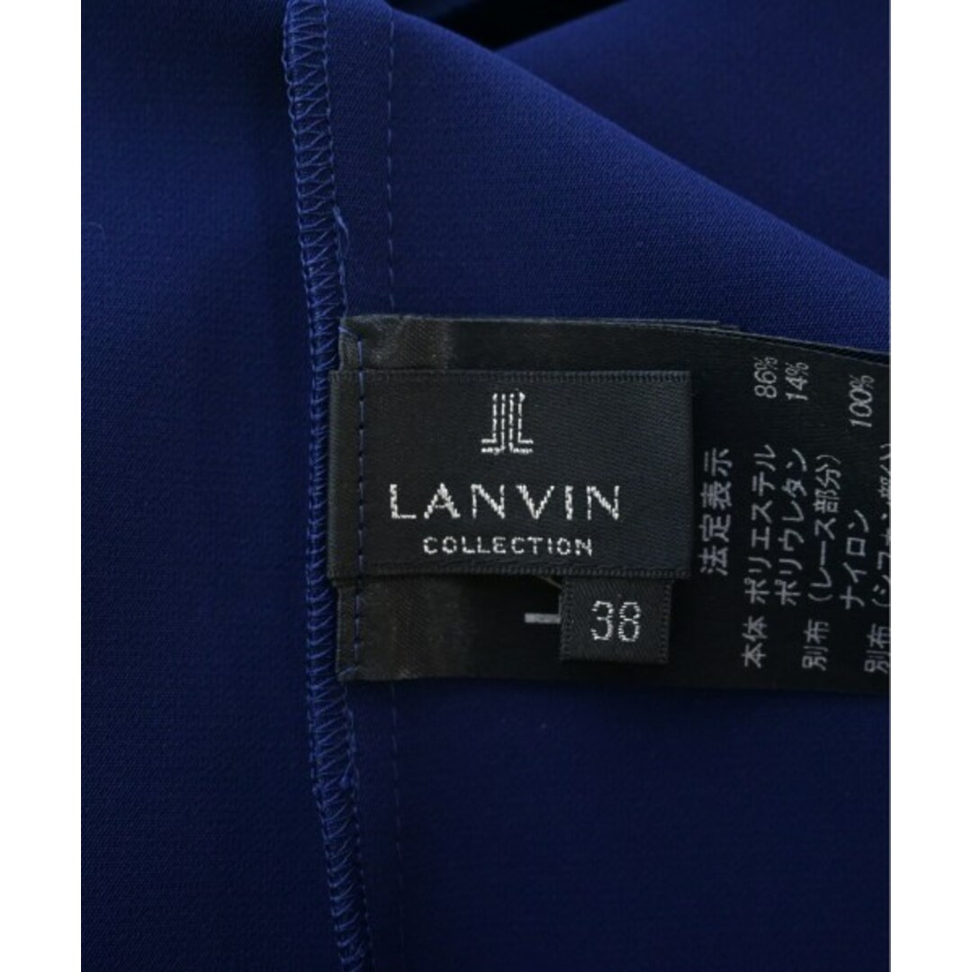 LANVIN COLLECTION(ランバンコレクション)のLANVIN COLLECTION ブラウス 38(M位) 紺x黒 【古着】【中古】 レディースのトップス(シャツ/ブラウス(長袖/七分))の商品写真